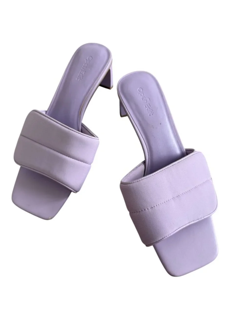 OPEN EDIT Purple Sandals Heels Size 7.5 Womens - Picture 7 of 7